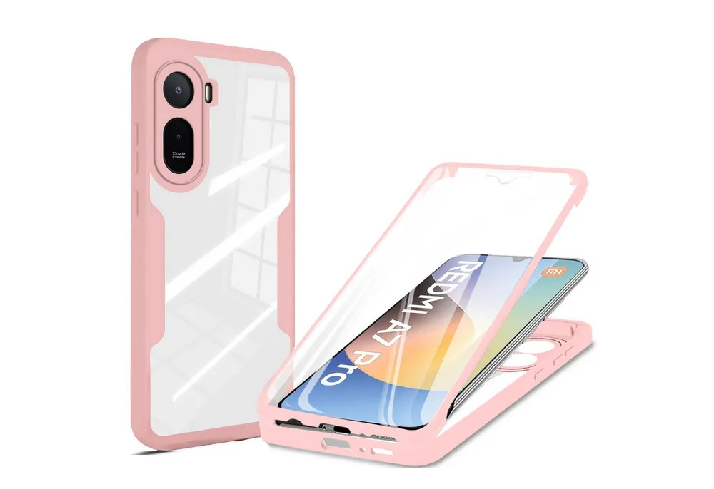 betterfon Handyhülle für Xiaomi Redmi A7 Pro 360° Hülle mit Integriertem Displayschutz, Vollschutz Case mit integriertem Displayschutz und klarer Sicht