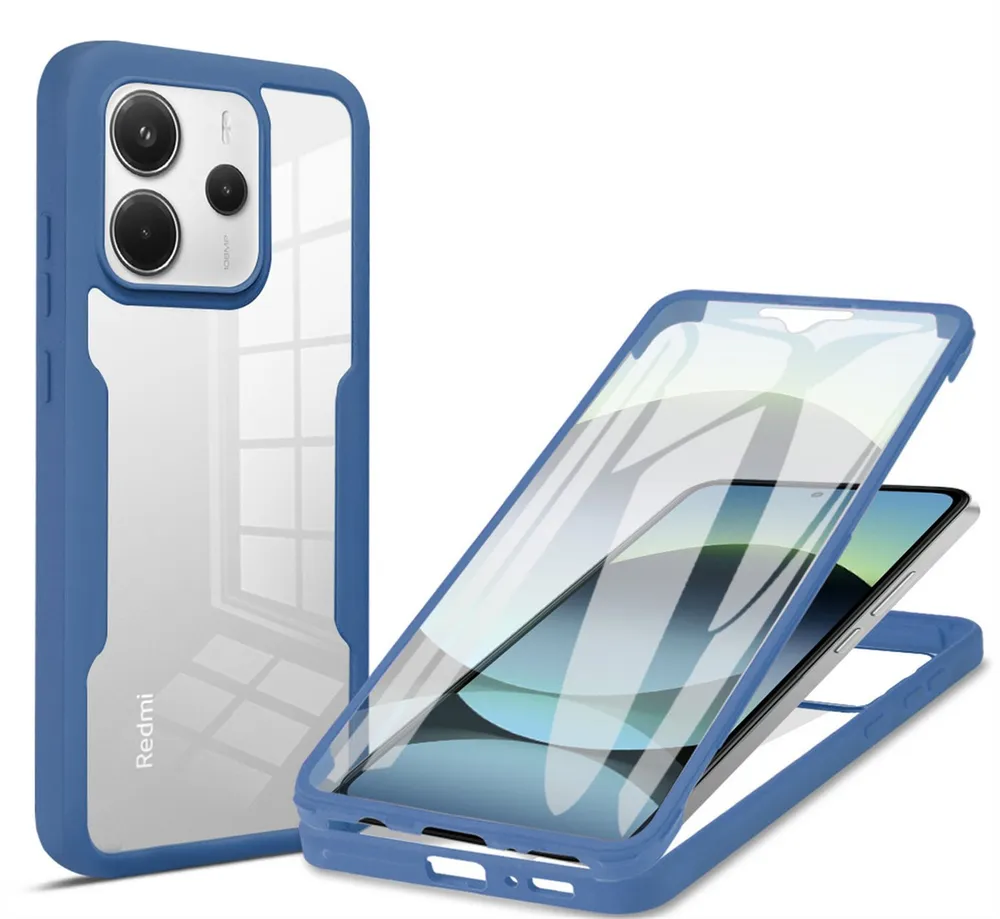 betterfon Handyhülle für Xiaomi Redmi Note 14 4G TPU Schutzcase, 2-teiliges 360 Grad Case mit Rundumschutz und Displayschutz