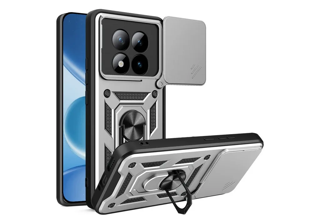 betterfon Handyhülle für Xiaomi Redmi Note 15 Pro+ Hülle Schutzhülle mit Kameraschutz, Outdoorhülle mit Ringhalter, Silikonkern & präziser Passform