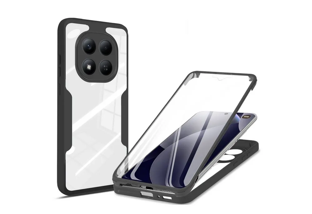 betterfon Handyhülle für Xiaomi Redmi Note 15 Pro 4G, 360° Hülle Schutzcase mit Dispayfolie, Vollschutz Case mit integriertem Displayschutz und klarer Sicht