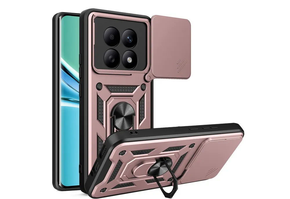 betterfon Handyhülle für Xiaomi Redmi Note 15 4G / 5G Hülle Schutzhülle mit Kameraschutz, Outdoorhülle mit Ringhalter, Silikonkern & präziser Passform