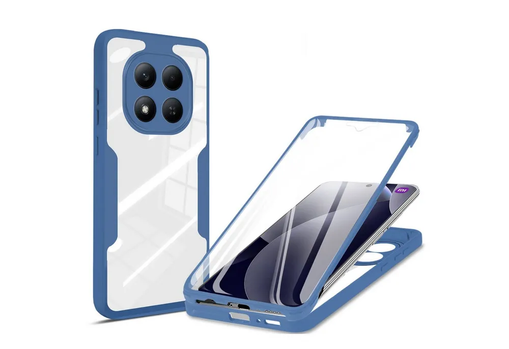 betterfon Handyhülle für Xiaomi Redmi Note 15 Pro+ / Poco M8 Pro 5G, 360° mit Dispayfolie, Vollschutz Case mit integriertem Displayschutz und klarer Sicht
