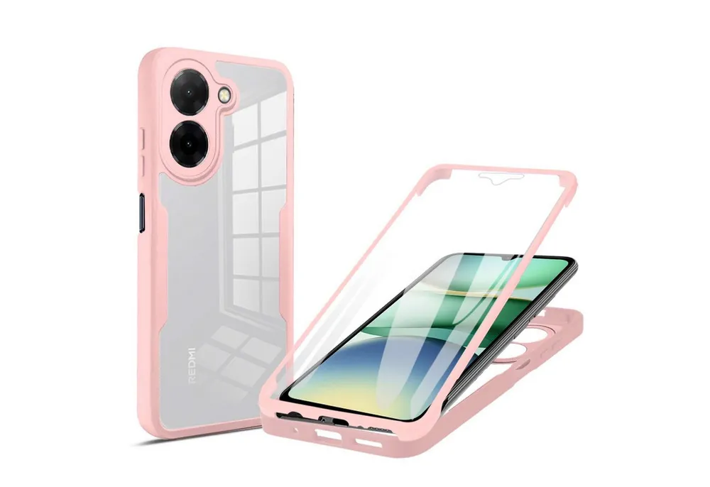 betterfon Handyhülle für Xiaomi Redmi A5 4G 2-teiliges 360° TPU Schutzcase, Rundumschutz mit integrierter Displayabdeckung und klarer Sicht