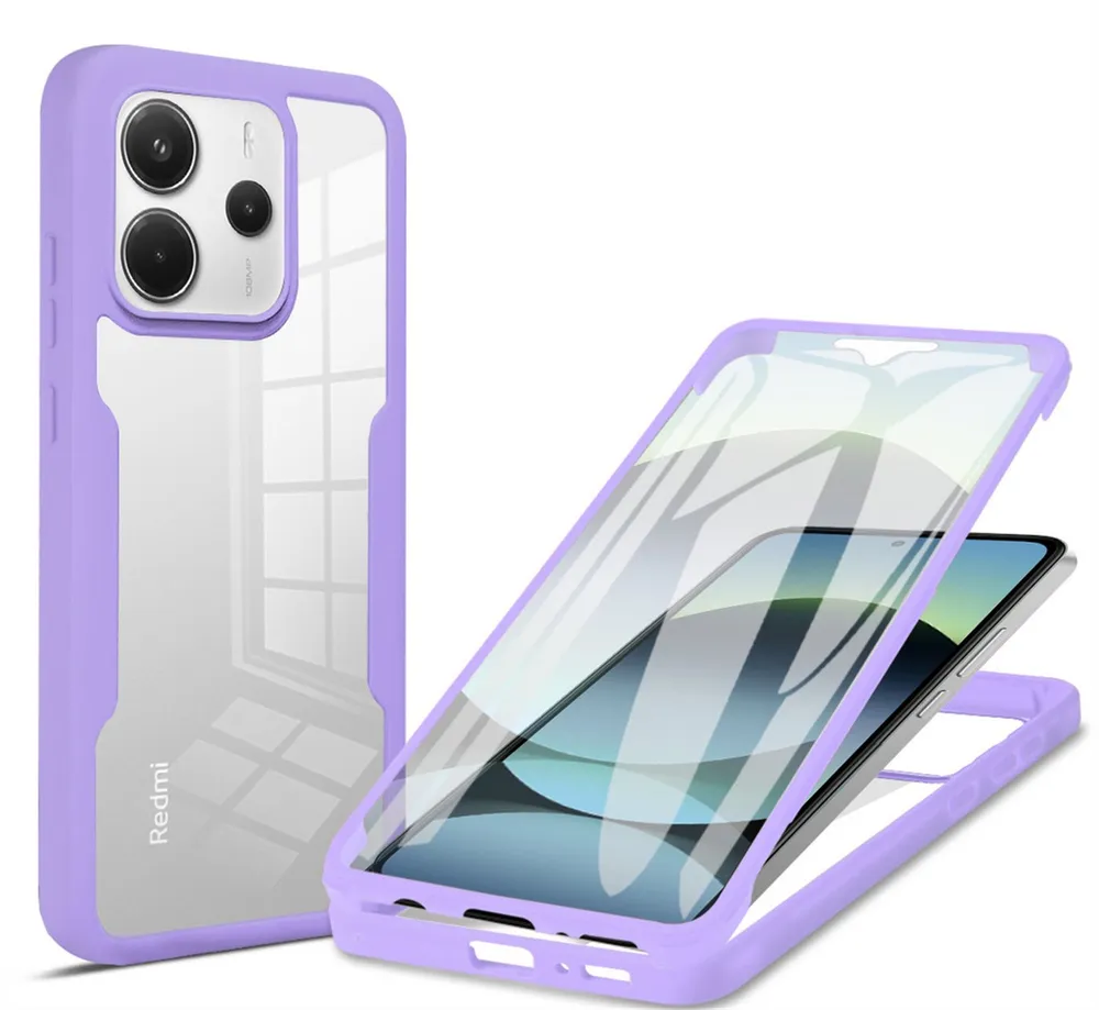 betterfon Handyhülle für Xiaomi Redmi Note 14 4G TPU Schutzcase, 2-teiliges 360 Grad Case mit Rundumschutz und Displayschutz