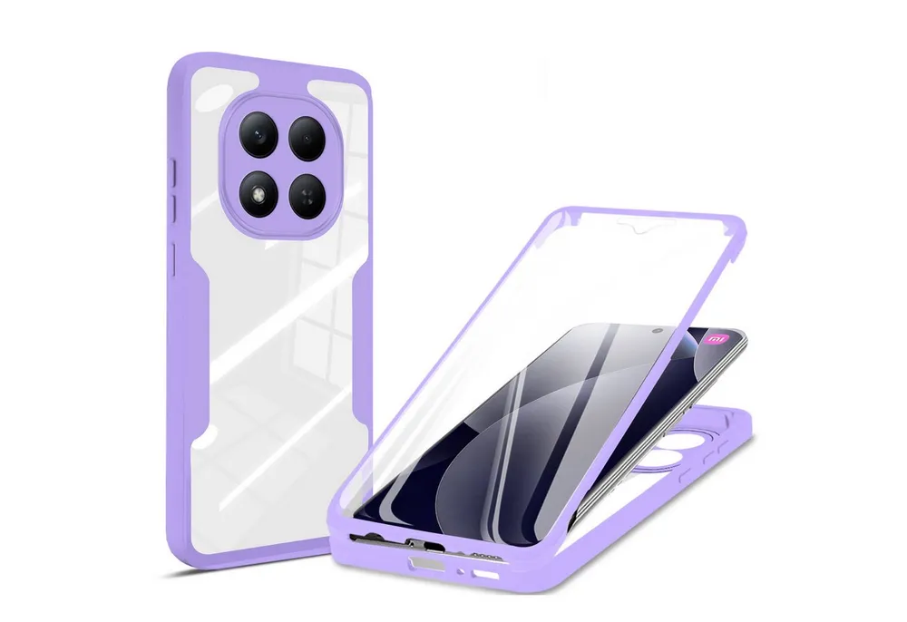 betterfon Handyhülle für Xiaomi Redmi Note 15 Pro+ / Poco M8 Pro 5G, 360° mit Dispayfolie, Vollschutz Case mit integriertem Displayschutz und klarer Sicht