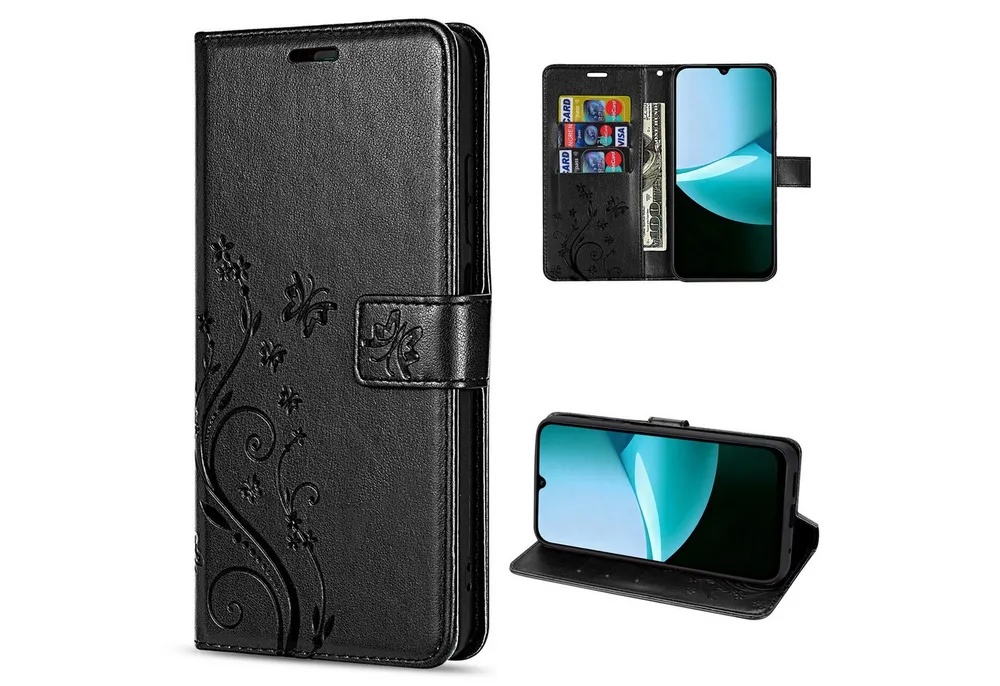 betterfon Handyhülle Handytasche für Xiaomi Redmi 15C Klapphülle mit Kartenfächern, Bookstyle-Hülle mit Magnetverschluss, Smartstand & Kunstleder