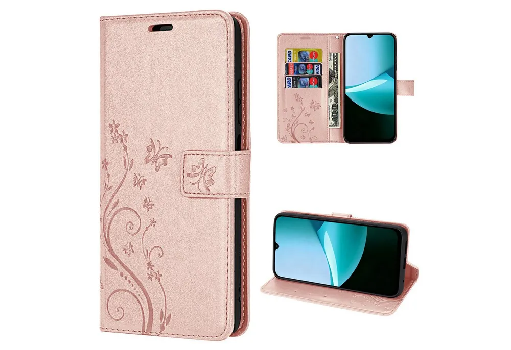betterfon Handyhülle Handytasche für Xiaomi Redmi 15C Klapphülle mit Kartenfächern, Bookstyle-Hülle mit Magnetverschluss, Smartstand & Kunstleder