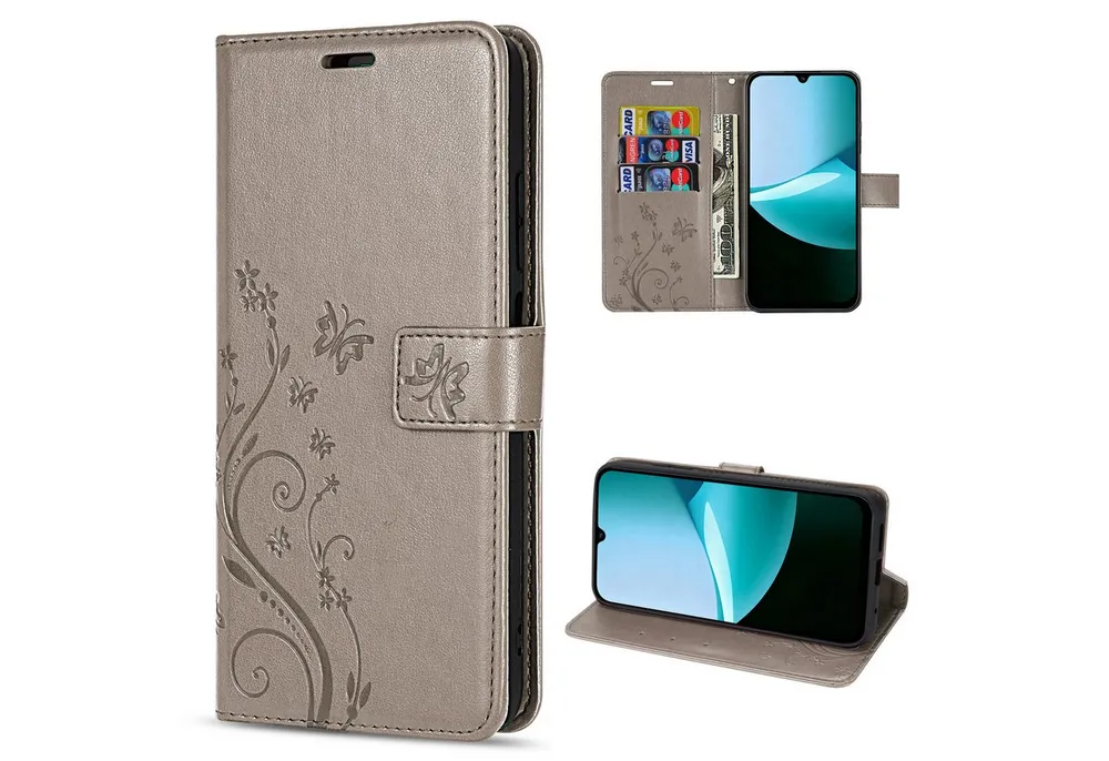 betterfon Handyhülle Handytasche für Xiaomi Redmi 15C Klapphülle mit Kartenfächern, Bookstyle-Hülle mit Magnetverschluss, Smartstand & Kunstleder