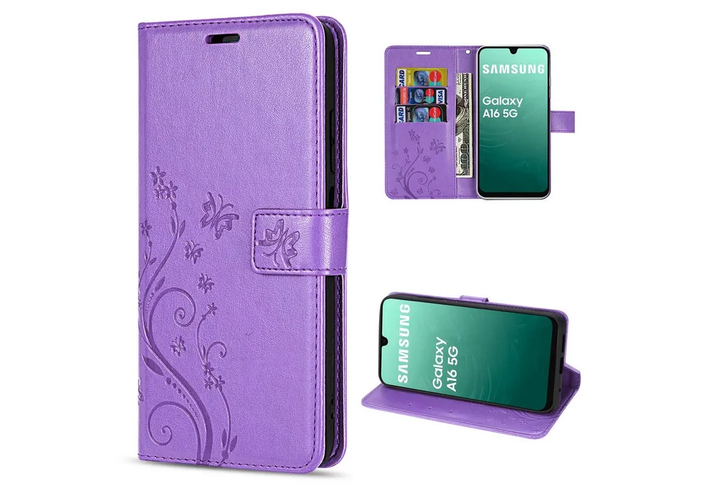 betterfon Handyhülle Handytasche für Samsung Galaxy A17 5G Klapphülle mit Kartenfächern, Bookstyle-Hülle mit Magnetverschluss, Smartstand & Kunstleder