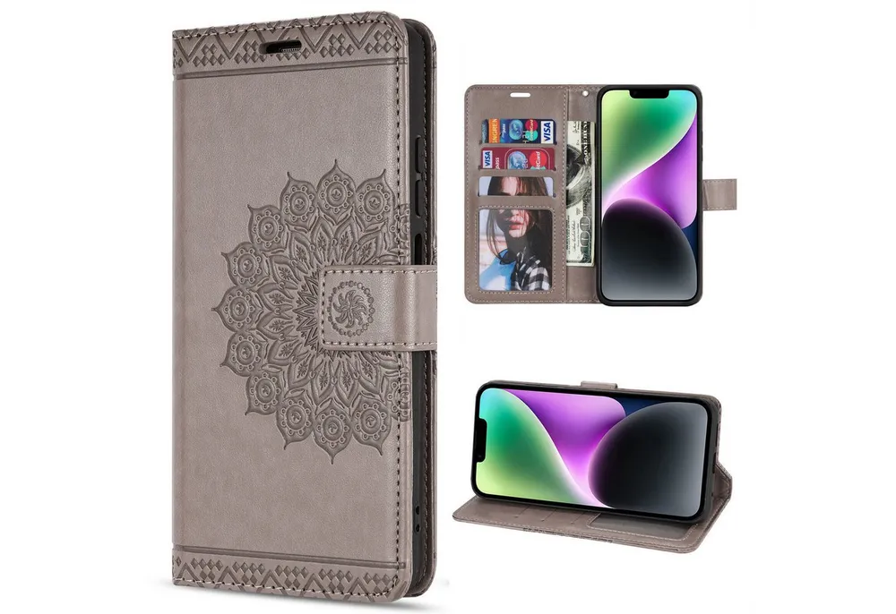 betterfon Handyhülle Handytasche für Apple iPhone 14 Klapphülle Flip Case, Wallet Case mit Kartenfächern Magnetverschluss und weicher Innenhülle