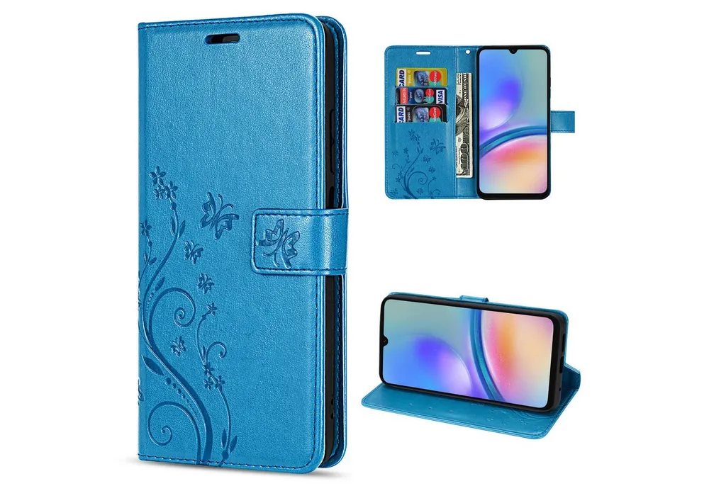 betterfon Handyhülle Handytasche für Samsung Galaxy A05s Klapphülle, Bookstyle-Hülle: Magnetverschluss 3 Kartenfächer & Standfunktion