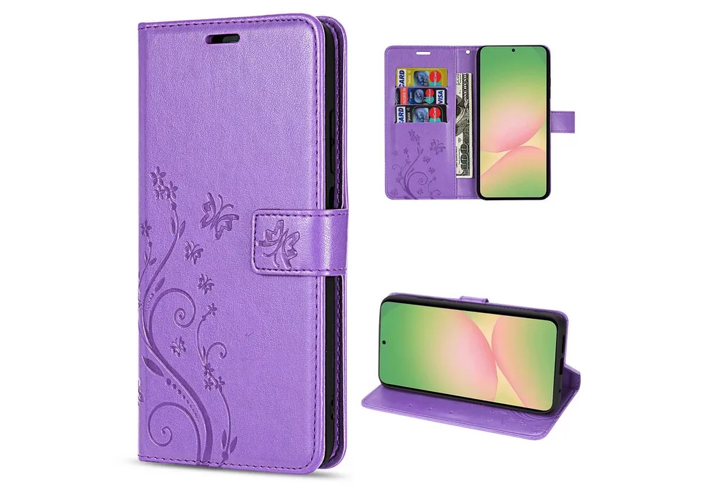 betterfon Handyhülle Handytasche für Samsung Galaxy A56 Handyhülle Klapphülle, Bookstyle-Hülle: Magnetverschluss 3 Kartenfächer & Standfunktion