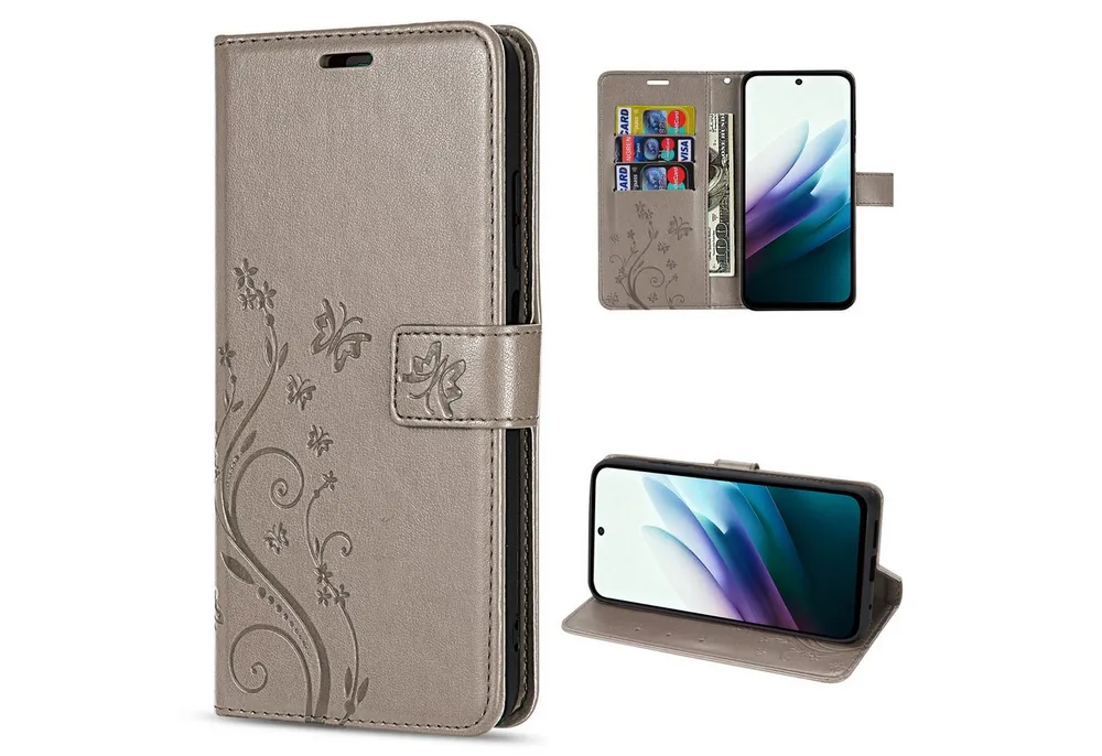betterfon Handyhülle Handytasche für Xiaomi Redmi 15 4G / 5G Klapphülle mit Kartenfächern, Bookstyle-Hülle: Magnetverschluss 3 Kartenfächer & Standfunktion