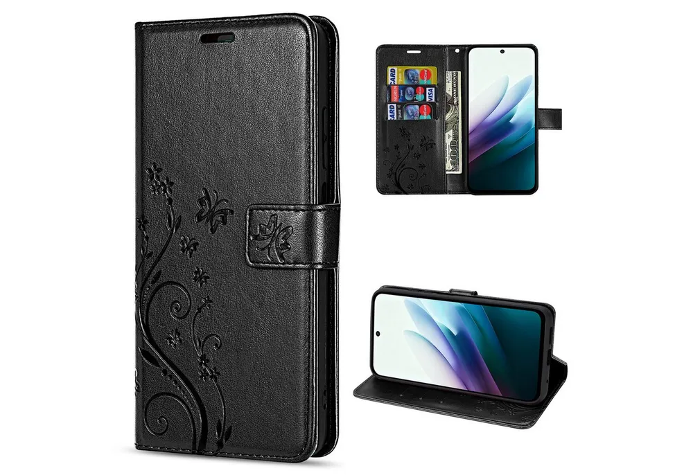 betterfon Handyhülle Handytasche für Xiaomi Redmi 15 4G / 5G Klapphülle mit Kartenfächern, Bookstyle-Hülle: Magnetverschluss 3 Kartenfächer & Standfunktion