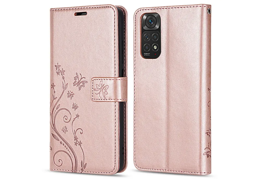 betterfon Handyhülle Handytasche für Xiaomi Redmi Note 11 / 11S 4G Schutzhülle Klapphülle, Bookstyle-Hülle: Magnetverschluss 3 Kartenfächer & Standfunktion