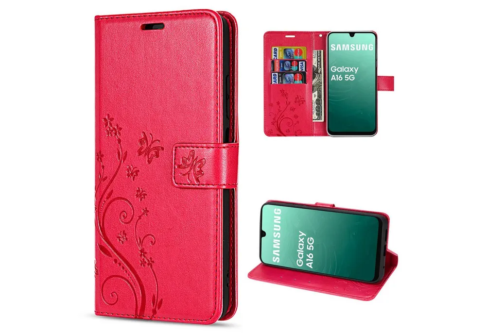 betterfon Handyhülle Handytasche für Samsung Galaxy A17 5G Klapphülle mit Kartenfächern, Bookstyle-Hülle mit Magnetverschluss, Smartstand & Kunstleder