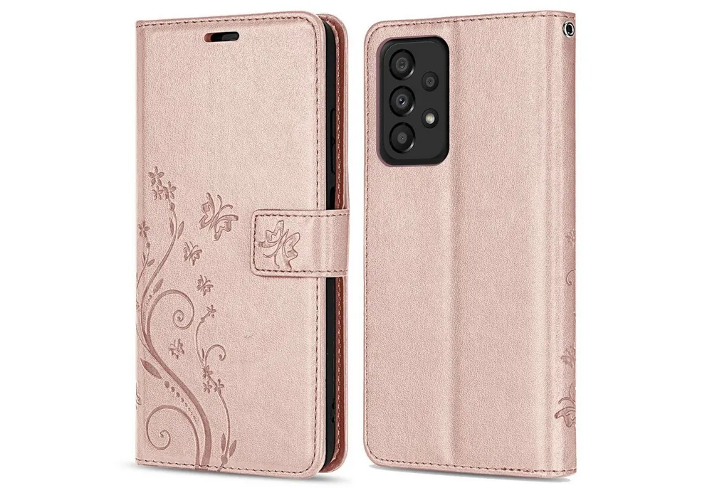 betterfon Handyhülle Handytasche für Samsung Galaxy A53 5G Klapphülle, Bookstyle-Hülle: Magnetverschluss 3 Kartenfächer & Standfunktion