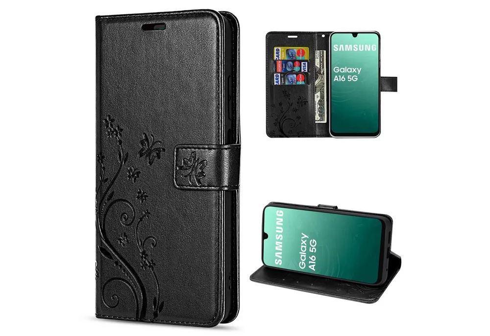 betterfon Handyhülle Handytasche für Samsung Galaxy A17 5G Klapphülle mit Kartenfächern, Bookstyle-Hülle mit Magnetverschluss, Smartstand & Kunstleder
