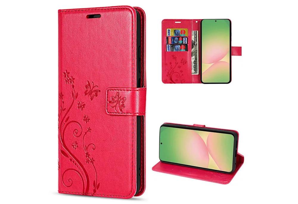betterfon Handyhülle Handytasche für Samsung Galaxy A56 Handyhülle Klapphülle, Bookstyle-Hülle: Magnetverschluss 3 Kartenfächer & Standfunktion