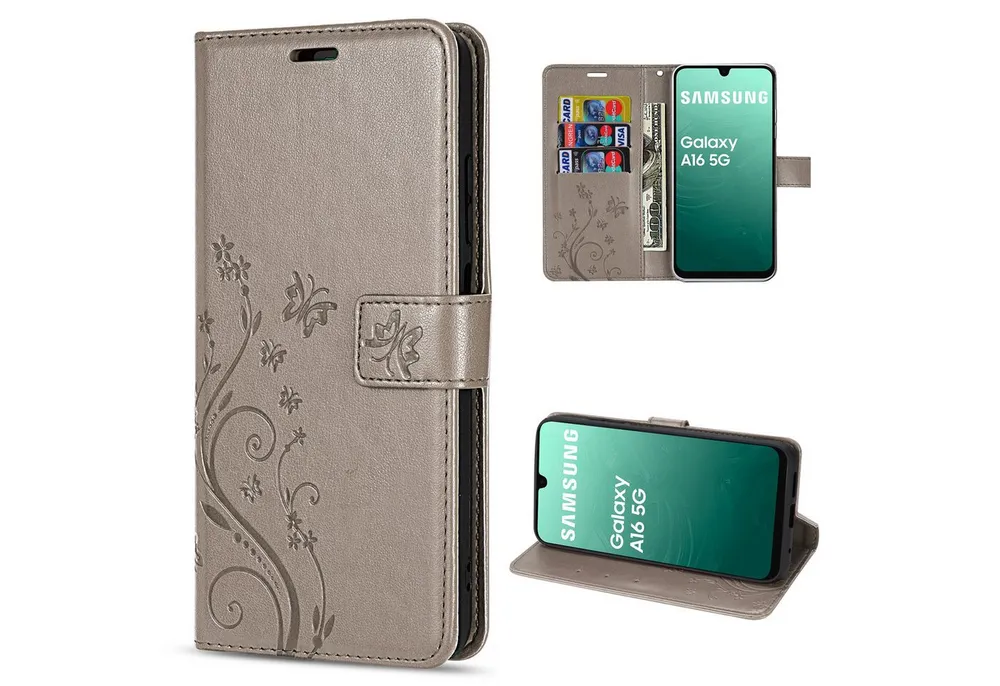 betterfon Handyhülle Handytasche für Samsung Galaxy A17 5G Klapphülle mit Kartenfächern, Bookstyle-Hülle mit Magnetverschluss, Smartstand & Kunstleder