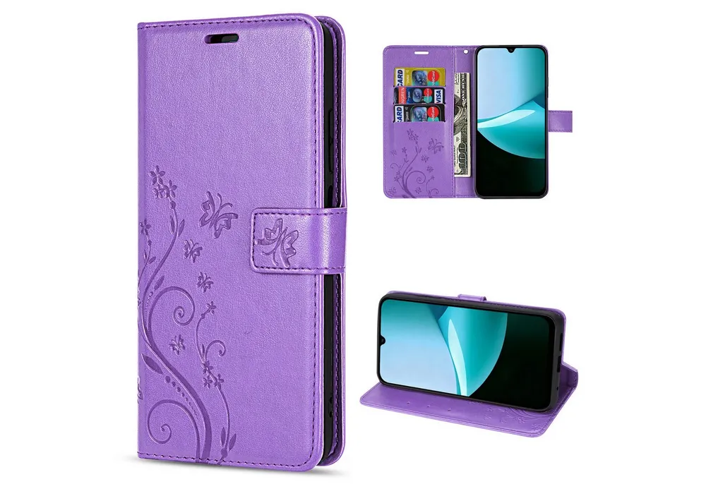 betterfon Handyhülle Handytasche für Xiaomi Redmi 15C Klapphülle mit Kartenfächern, Bookstyle-Hülle mit Magnetverschluss, Smartstand & Kunstleder