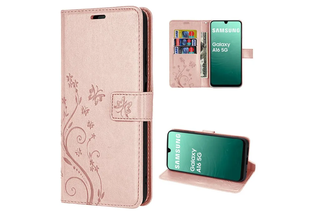 betterfon Handyhülle Handytasche für Samsung Galaxy A17 5G Klapphülle mit Kartenfächern, Bookstyle-Hülle mit Magnetverschluss, Smartstand & Kunstleder