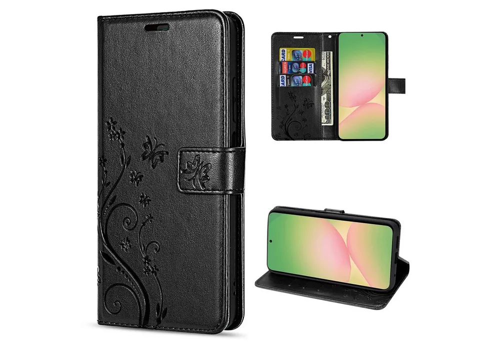betterfon Handyhülle Handytasche für Samsung Galaxy A56 Handyhülle Klapphülle, Bookstyle-Hülle: Magnetverschluss 3 Kartenfächer & Standfunktion