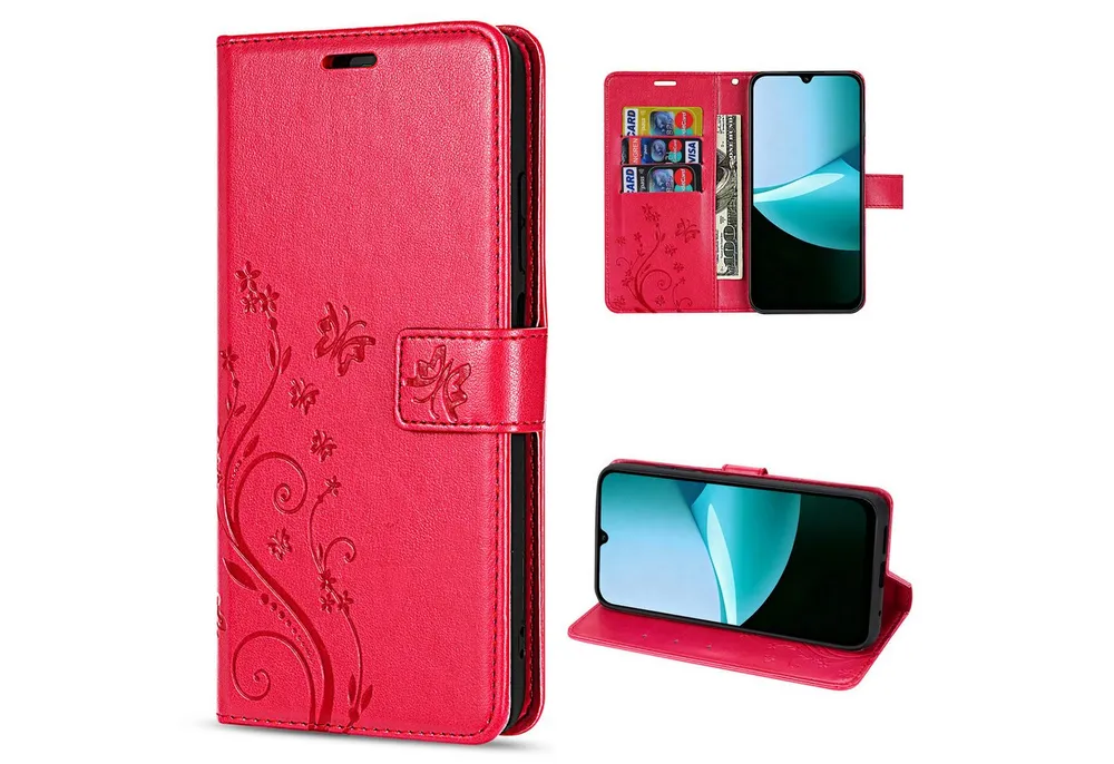 betterfon Handyhülle Handytasche für Xiaomi Redmi 15C Klapphülle mit Kartenfächern, Bookstyle-Hülle mit Magnetverschluss, Smartstand & Kunstleder