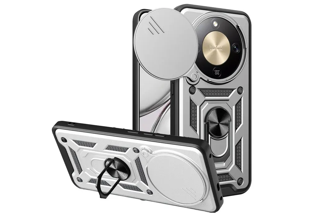 betterfon Handyhülle Panzer Hülle für Honor Magic 8 Lite Outdoor Case mit Kameraschutz, Outdoorhülle mit Ringhalter Smartstand und Silikonkern