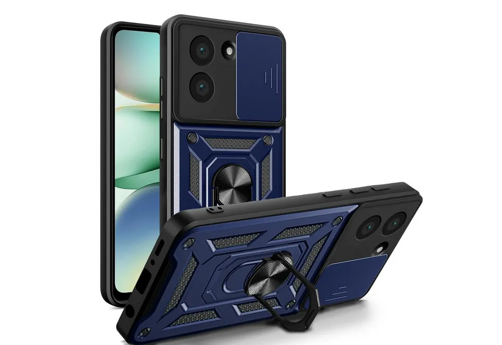 betterfon Handyhülle Panzer Hülle für Xiaomi Redmi A5 Outdoor Case mit Kameraschutz, Outdoorhülle mit Ringhalter Smartstand und Silikonkern