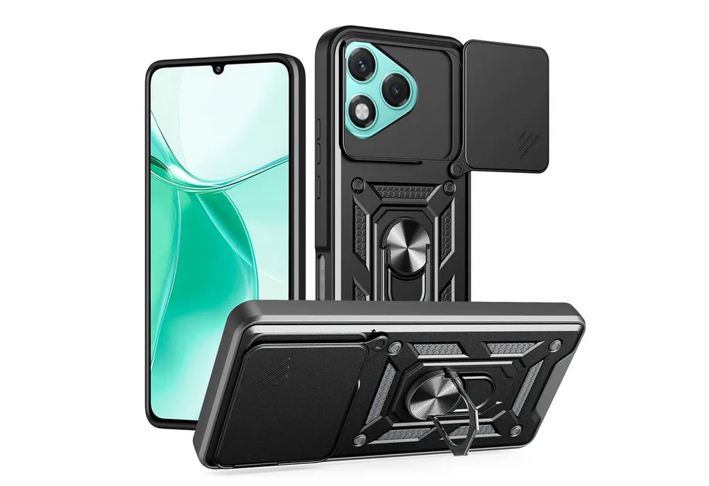 betterfon Handyhülle Panzer Hülle für Honor 400 Lite Outdoor Case mit Kameraschutz, Outdoorhülle mit Ringhalter Smartstand und Silikonkern