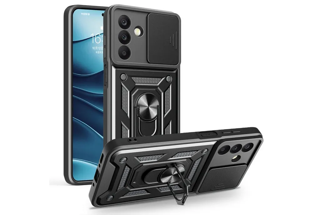 betterfon Handyhülle Panzer Hülle für Samsung Galaxy A26 Outdoor Case mit Kameraschutz, Outdoorhülle mit Ringhalter Smartstand und Silikonkern