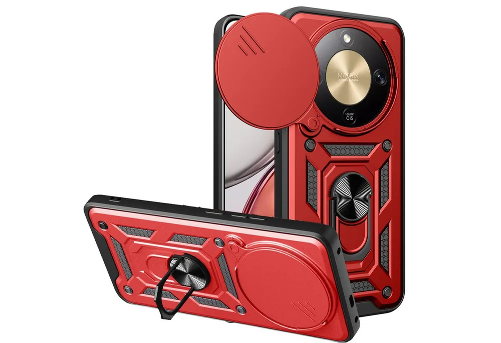betterfon Handyhülle Panzer Hülle für Honor Magic 8 Lite Outdoor Case mit Kameraschutz, Outdoorhülle mit Ringhalter Smartstand und Silikonkern