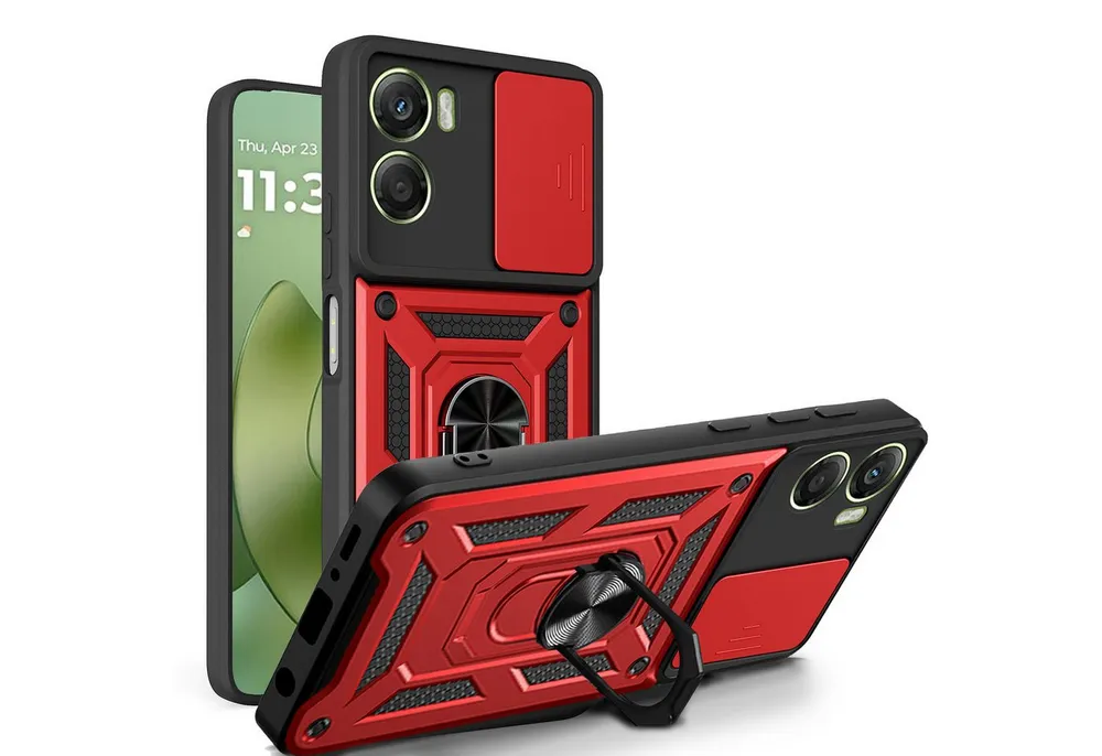 betterfon Handyhülle Panzer Hülle für Moto G06 / G06 Power - Outdoor Case mit Kameraschutz, Schutzhülle mit Extra Kameraschutz, Kantenschutz, Ringhalter