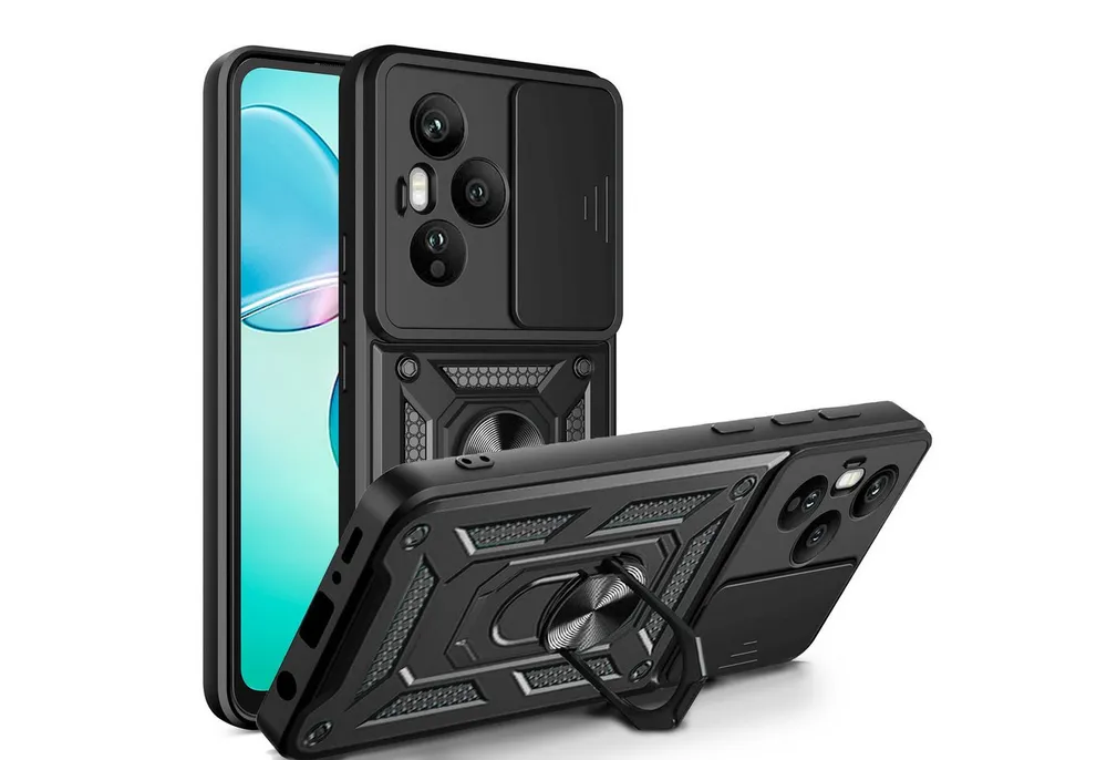 betterfon Handyhülle Panzer Hülle für Honor 400 Pro Outdoor Case mit Kameraschutz, Outdoorhülle mit Ringhalter Smartstand Kameraschutz und Silikonkern