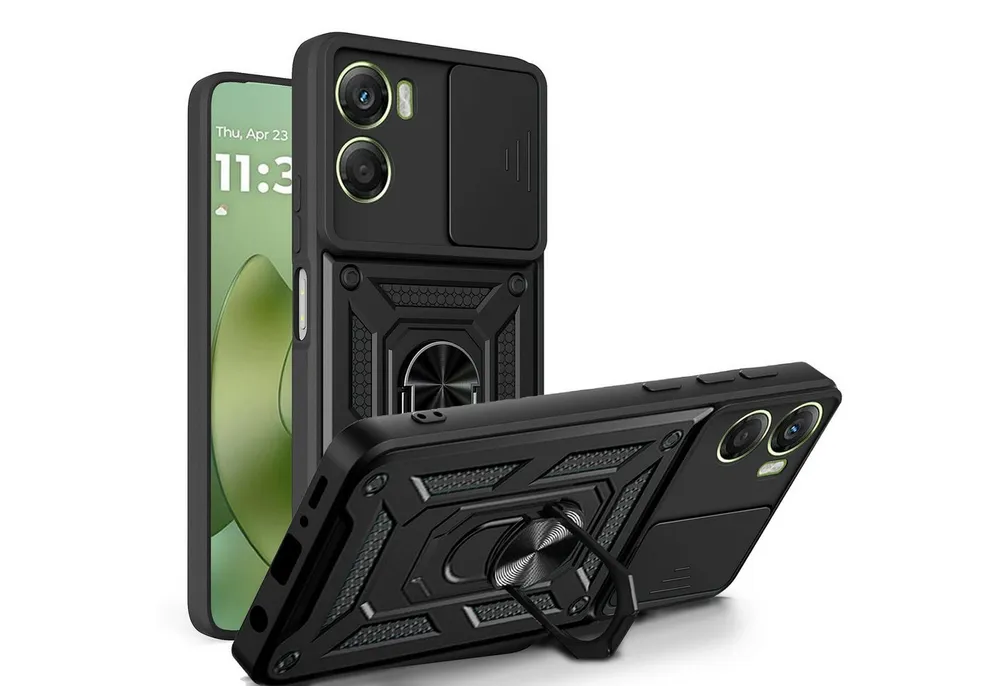 betterfon Handyhülle Panzer Hülle für Moto G06 / G06 Power - Outdoor Case mit Kameraschutz, Schutzhülle mit Extra Kameraschutz, Kantenschutz, Ringhalter