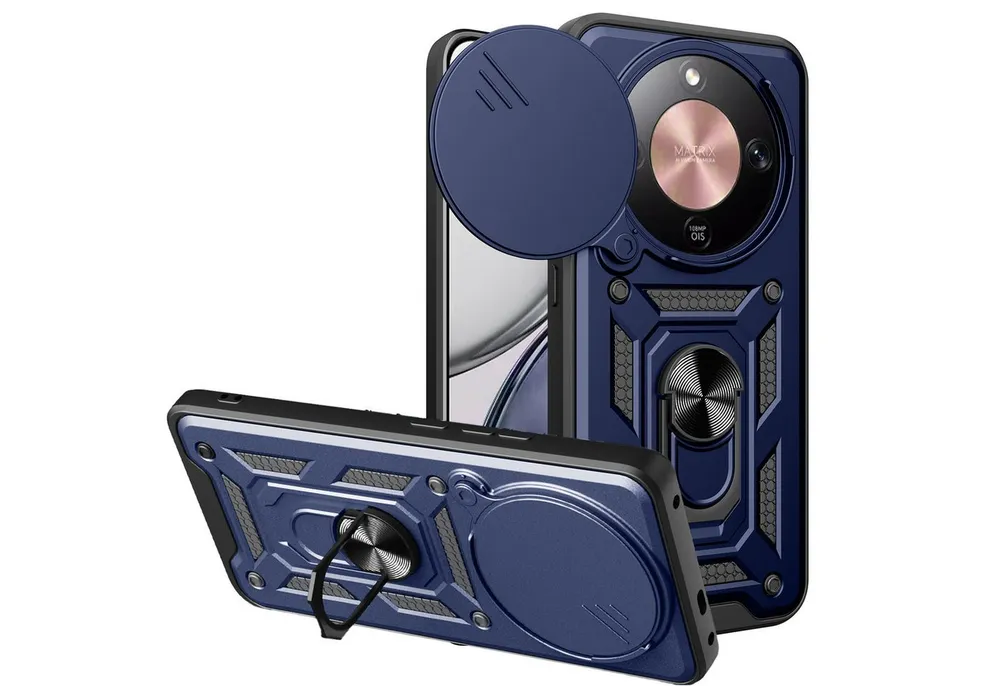 betterfon Handyhülle Panzer Hülle für Honor Magic 8 Lite Outdoor Case mit Kameraschutz, Outdoorhülle mit Ringhalter Smartstand und Silikonkern
