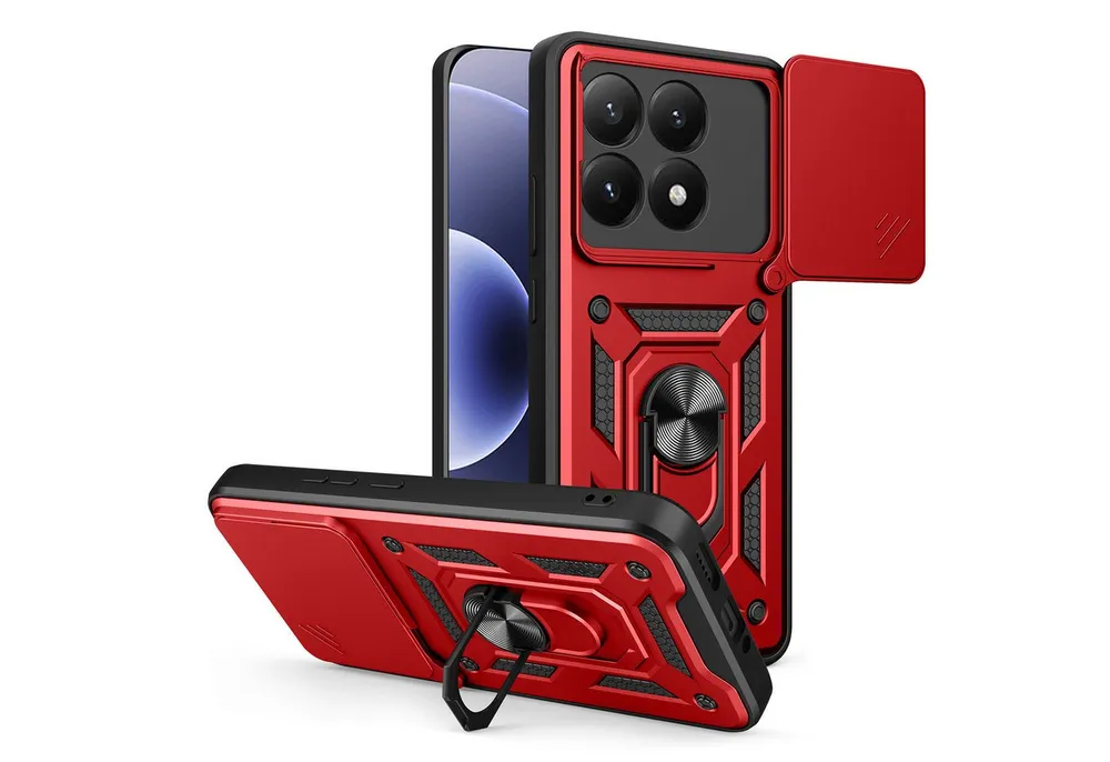 betterfon Handyhülle Panzerhülle für Xiaomi 17 Handyhülle Kameraschutz Ringhalter, Outdoorhülle mit Smartstand Kameraschutz und Silikonkern