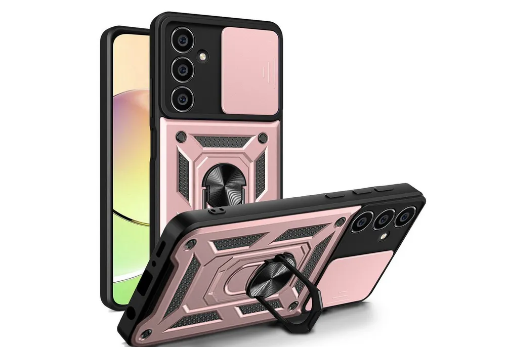 betterfon Handyhülle Panzerhülle für Samsung Galaxy A05s mit Kameraschutz & Ringhalter, Outdoorhülle mit Smartstand und Silikonkern
