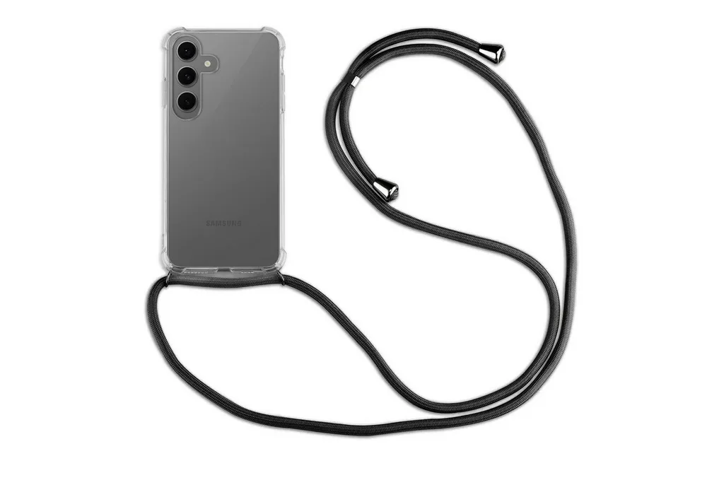 betterfon Handykette für Samsung Galaxy S25 FE Handyhülle mit Band & Kordel Bumper, TPU-Hülle mit Extra-Eckenschutz & verstellbarer Kordel