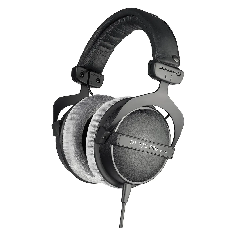 Beyerdynamic DT 770 PRO 80Ω Kopfhörer Kabelgebunden Kopfband Musik Schwarz