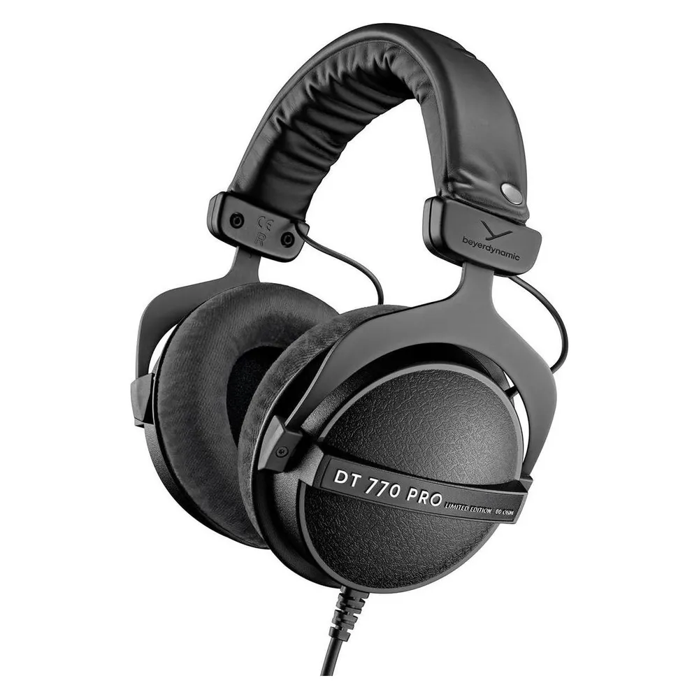 Kopfhörer Beyerdynamic DT 770 PRO 80 Ohm kabelgebunden Geschlossen Studio/Stage Schwarz