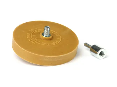 BGS TECHNIC Bohrmaschinen-Radierscheibe mit Adapter