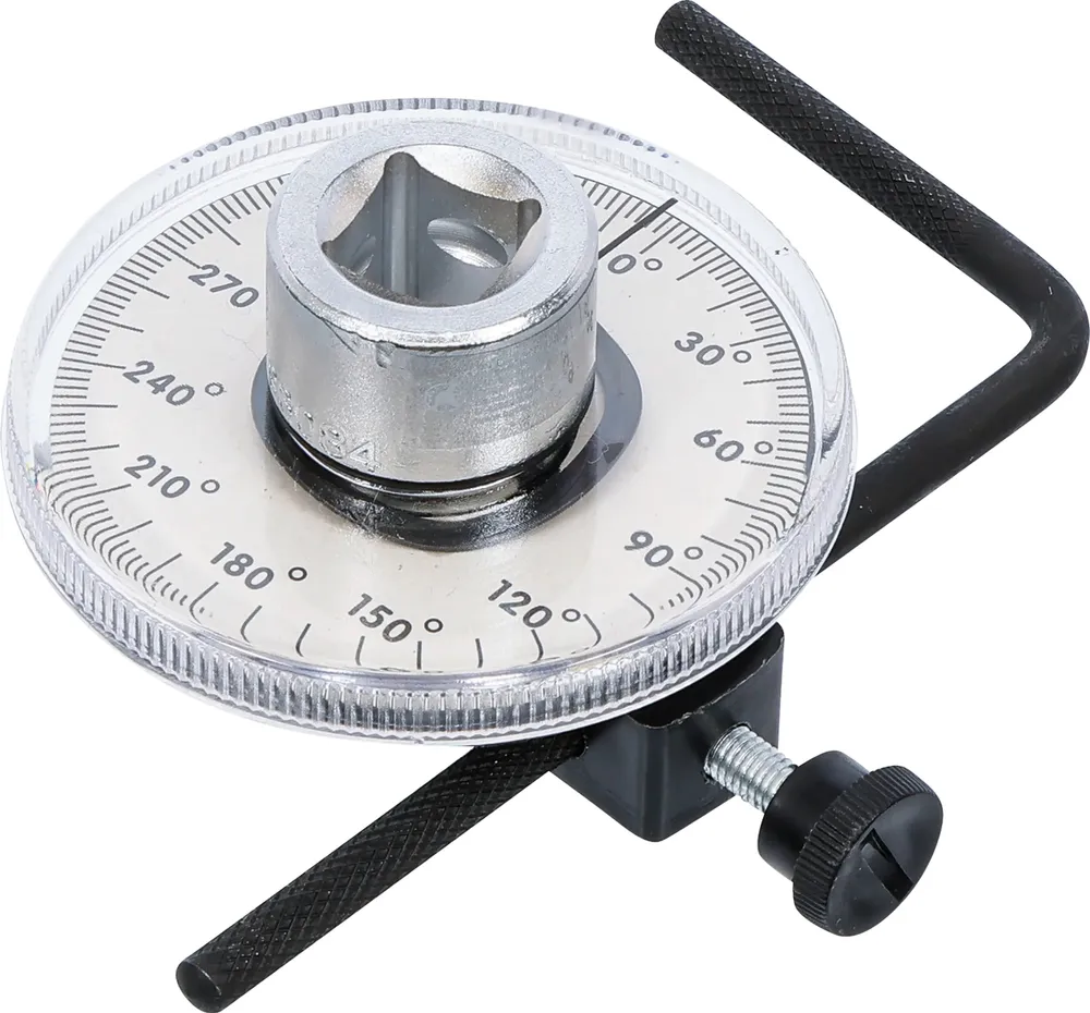 BGS TECHNIC Drehwinkel-Messgerät, 1/2", Innenvierkant 12,5 mm