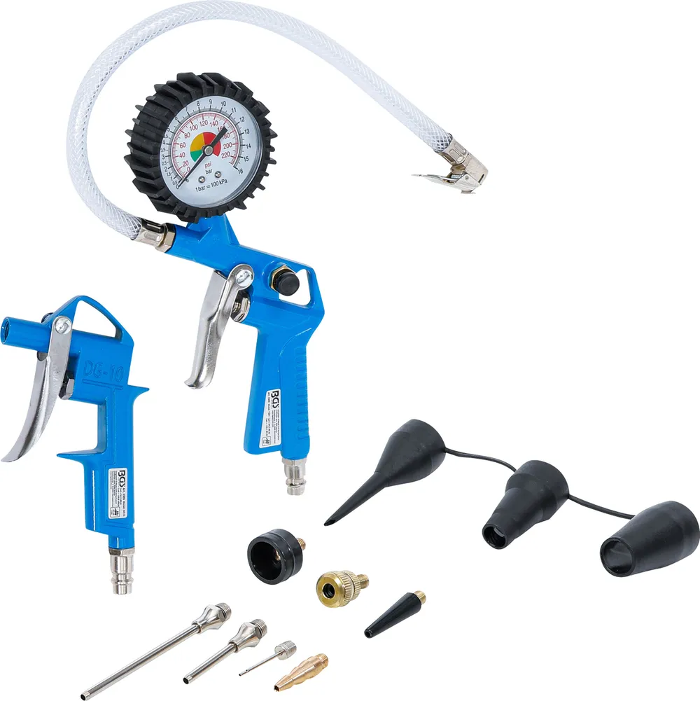 BGS TECHNIC Druckluft-Ausblas- und Reifenfüllpistolen-Satz