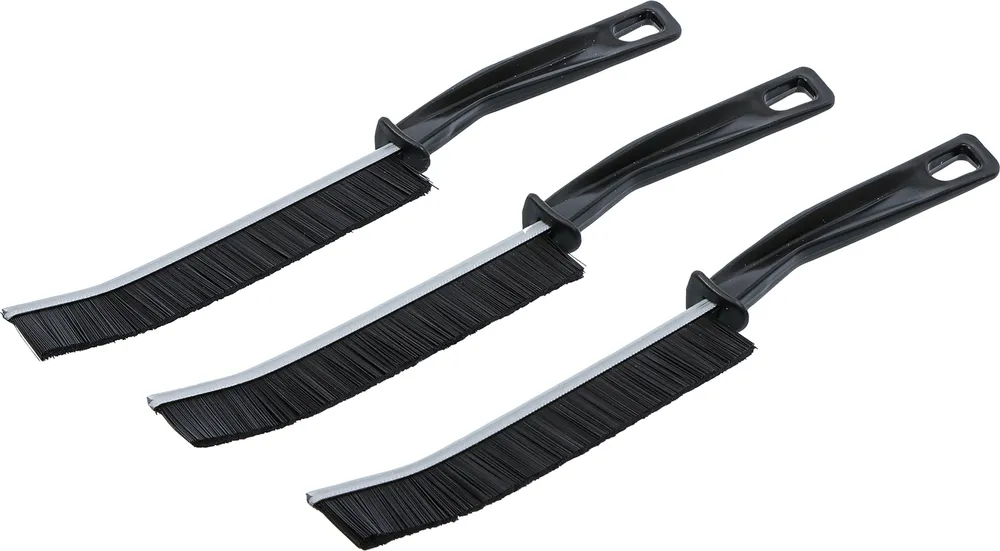 BGS TECHNIC Hartborsten-Ecken-Reinigungsbürsten-Set, 230 mm, 3-teilig