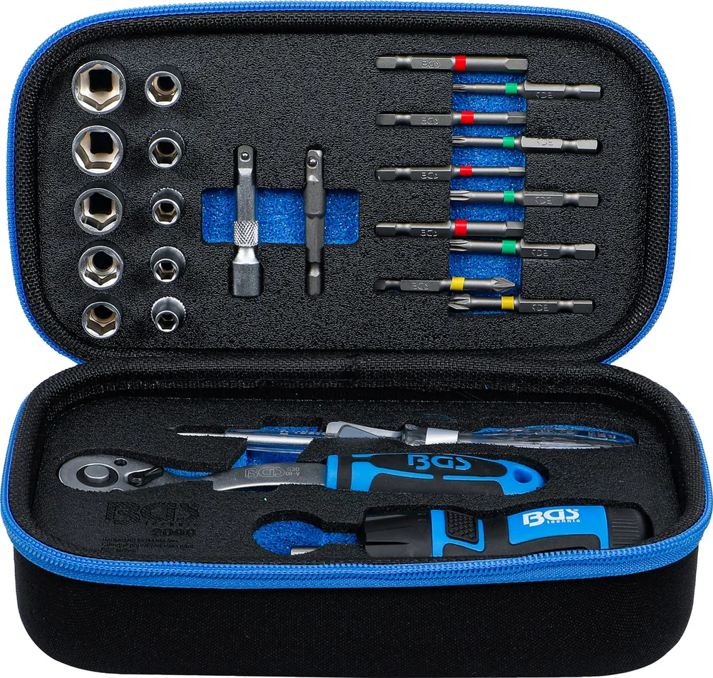 BGS TECHNIC Steckschlüssel-Satz, 2098, 1/4", 26-teilig