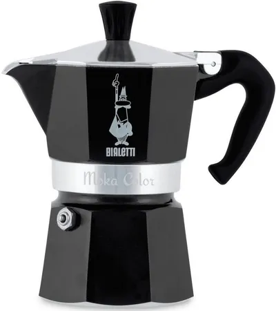 BIALETTI Espressokocher, 0,13l Kaffeekanne, Aluminium, in hochwertiger Lackierung, 1 Tasse