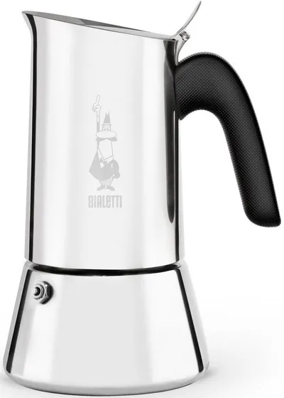 BIALETTI Espressokocher, 0,46l Kaffeekanne, Edelstahl, 10 Tassen