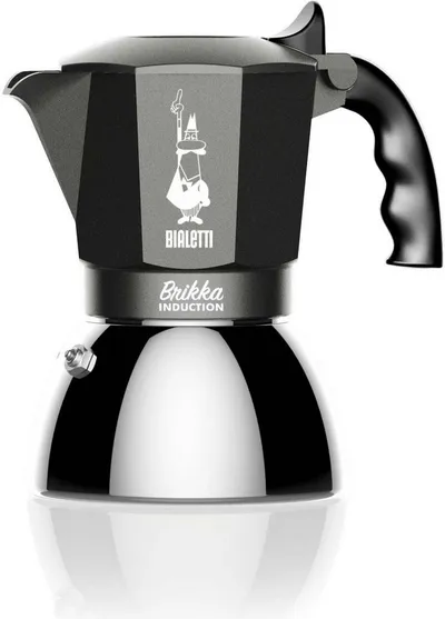 BIALETTI Espressokocher, spülmaschinenfester Wasserkessel, 2-Schicht-Edelstahl, für 4 Tassen